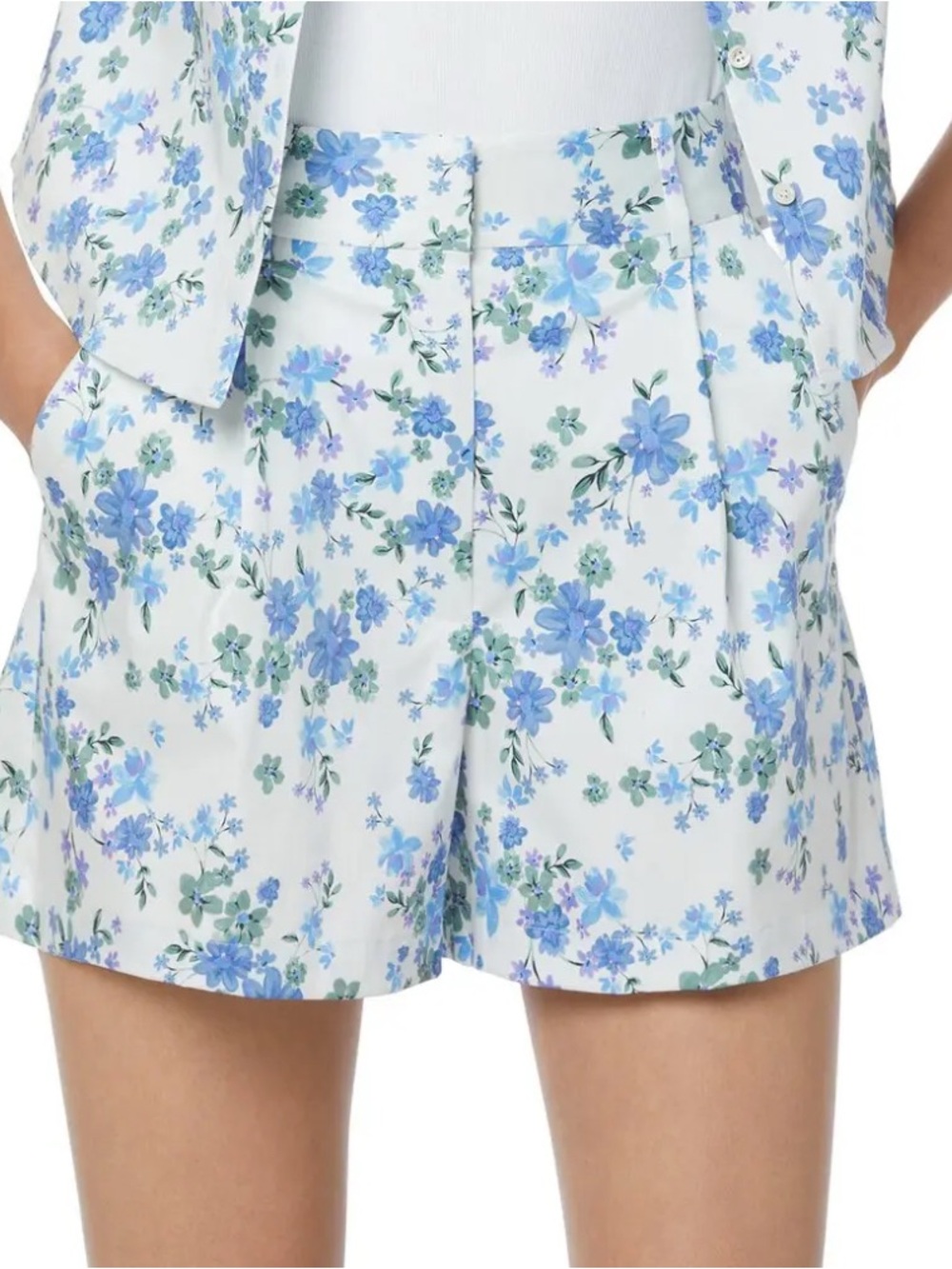Favorite Daughter The Lemon Tree Floral Print High Rise Shorts